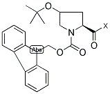 FMOC-HYP(BUT)-WANG RESIN Struktur