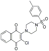 2-CHLORO-3-{4-[(4-METHYLPHENYL)SULFONYL]PIPERAZIN-1-YL}NAPHTHOQUINONE Struktur