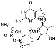 DEOXY[1',2'-3H]GUANOSINE 5'-TRIPHOSPHATE, AMMONIUM SALT Struktur