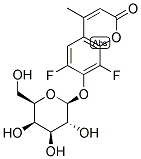 6,8-DIFLUORO-4-METHYLUMBELLIFERYL BETA-D-GALACTOPYRANOSIDE Struktur