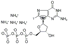 2'-DEOXYGUANOSINE-8-3H 5'-TRIPHOSPHATE TETRAAMMONIUM SALT Struktur