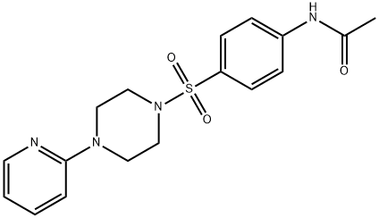 N-(4-((4-(2-PYRIDYL)PIPERAZINYL)SULFONYL)PHENYL)ETHANAMIDE Struktur