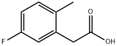 5-FLUORO-2-METHYLPHENYLACETIC ACID Struktur