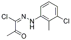 (1E)-N-(3-CHLORO-2-METHYLPHENYL)-2-OXOPROPANEHYDRAZONOYL CHLORIDE Struktur