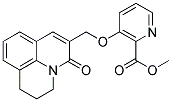 3-[(2,3-DIHYDRO-5-OXO-(1H,5H)-BENZO[IJ]QUINOLIZIN-6-YL)METHOXY]PYRIDINE-2-CARBOXYLIC ACID, METHYL ESTER Struktur