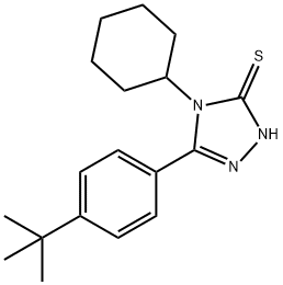 5-(4-TERT-BUTYL-PHENYL)-4-CYCLOHEXYL-4H-[1,2,4]TRIAZOLE-3-THIOL Struktur