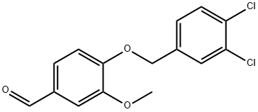 4-[(3,4-DICHLOROBENZYL)OXY]-3-METHOXYBENZALDEHYDE Struktur