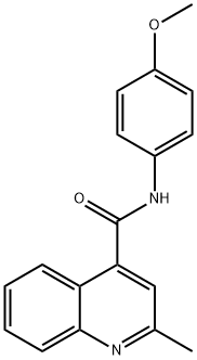 N-(4-METHOXYPHENYL)-2-METHYLQUINOLINE-4-CARBOXAMIDE Struktur