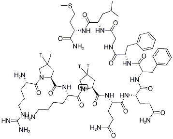 [PROLYL-2,4-3,4(N)-3H]SUBSTANCE P Struktur