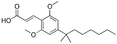 3-[4-(1,1-DIMETHYLHEPTYL)-2,6-DIMETHOXYPHENYL]ACRYLIC ACID Struktur