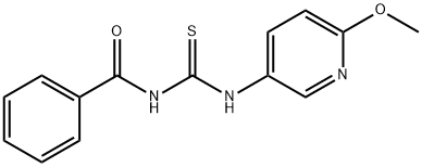 N-(((6-METHOXY(3-PYRIDYL))AMINO)THIOXOMETHYL)BENZAMIDE Struktur