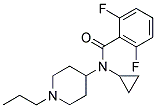 N-CYCLOPROPYL-2,6-DIFLUORO-N-(1-PROPYLPIPERIDIN-4-YL)BENZAMIDE Struktur