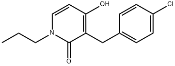 3-(4-CHLOROBENZYL)-4-HYDROXY-1-PROPYL-2(1H)-PYRIDINONE Struktur