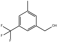 3-METHYL-5-(TRIFLUOROMETHYL)BENZYL ALCOHOL Struktur