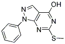 6-(METHYLSULFANYL)-1-PHENYL-1H-PYRAZOLO[3,4-D]PYRIMIDIN-4-OL Struktur