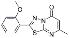 2-(2-METHOXYPHENYL)-7-METHYL-5H-[1,3,4]THIADIAZOLO[3,2-A]PYRIMIDIN-5-ONE Struktur