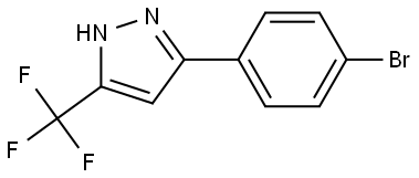 3-(4-BROMOPHENYL)-5-(TRIFLUOROMETHYL)-1H-PYRAZOLE Struktur