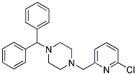 1-[(6-CHLOROPYRIDIN-2-YL)METHYL]-4-(DIPHENYLMETHYL)PIPERAZINE Struktur