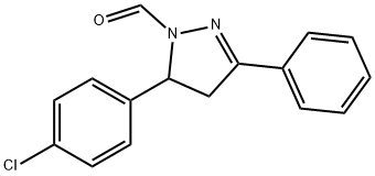 5-(4-CHLOROPHENYL)-3-PHENYL-4,5-DIHYDRO-1H-PYRAZOLE-1-CARBALDEHYDE Struktur