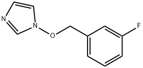 1-[(3-FLUOROBENZYL)OXY]-1H-IMIDAZOLE Struktur