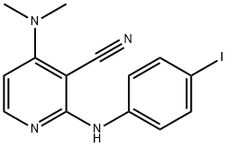 4-(DIMETHYLAMINO)-2-(4-IODOANILINO)NICOTINONITRILE Struktur