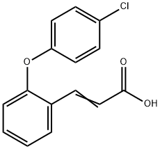 3-[2-(4-CHLOROPHENOXY)PHENYL]ACRYLIC ACID Struktur