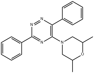 5-(2,6-DIMETHYLMORPHOLINO)-3,6-DIPHENYL-1,2,4-TRIAZINE Struktur