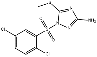 1-((2,5-DICHLOROPHENYL)SULFONYL)-5-METHYLTHIO-1,2,4-TRIAZOLE-3-YLAMINE Struktur