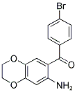 (7-AMINO-2,3-DIHYDRO-BENZO[1,4]DIOXIN-6-YL)-(4-BROMO-PHENYL)-METHANONE Struktur