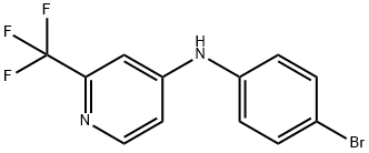 N-(4-BROMOPHENYL)-2-(TRIFLUOROMETHYL)-4-PYRIDINAMINE Struktur