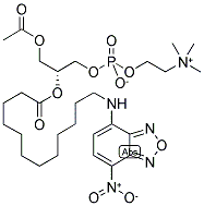 1-ACYL-2-[12-[(7-NITRO-2-1,3-BENZOXADIAZOL-4-YL)AMINO]DODECANOYL]-SN-GLYCERO-3-PHOSPHOCHOLINE Struktur