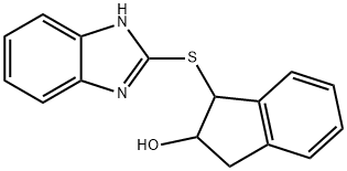 1-(1H-1,3-BENZIMIDAZOL-2-YLSULFANYL)-2-INDANOL Struktur