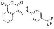 1H-ISOCHROMENE-1,3,4-TRIONE 4-(N-[4-(TRIFLUOROMETHYL)PHENYL]HYDRAZONE) Struktur