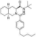 N-(TERT-BUTYL)-2-(4-PENTYLBENZOYL)DECAHYDROISOQUINOLINE-3-CARBOXAMIDE Struktur