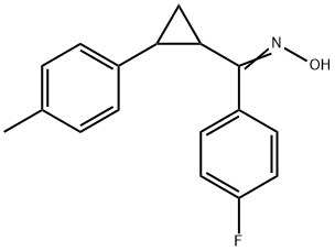 (4-FLUOROPHENYL)[2-(4-METHYLPHENYL)CYCLOPROPYL]METHANONE OXIME Struktur