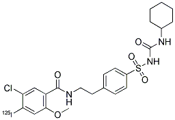 [125I] GLIBENCLAMIDE Struktur