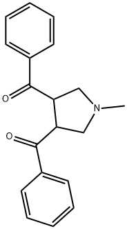 (4-BENZOYL-1-METHYLTETRAHYDRO-1H-PYRROL-3-YL)(PHENYL)METHANONE Struktur