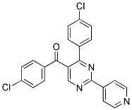 5-(4-CHLOROBENZOYL)-4-(4-CHLOROPHENYL)-2-(PYRIDIN-4-YL)PYRIMIDINE Struktur