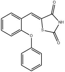 5-[(Z)-(2-PHENOXYPHENYL)METHYLIDENE]-1,3-THIAZOLANE-2,4-DIONE Structure