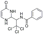 N-[2,2,2-TRICHLORO-1-(4-OXO-1,2,3,4-TETRAHYDROPYRIMIDIN-2-YL)ETHYL]BENZAMIDE Struktur