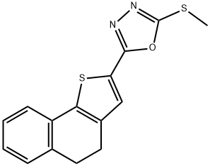 2-(4,5-DIHYDRONAPHTHO[1,2-B]THIOPHEN-2-YL)-5-(METHYLSULFANYL)-1,3,4-OXADIAZOLE Struktur