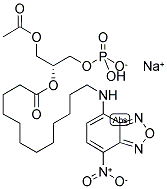 1-ACYL-2-[12-[(7-NITRO-2-1,3-BENZOXADIAZOL-4-YL)AMINO]DODECANOYL]-SN-GLYCERO-3-PHOSPHATE (MONOSODIUM SALT) Struktur