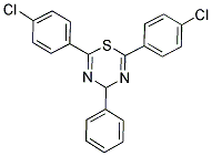 2,6-BIS(4-CHLOROPHENYL)-4-PHENYL-4H-1,3,5-THIADIAZINE Struktur