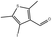 4-IODO-2,5-DIMETHYLTHIOPHENE-3-CARBALDEHYDE Struktur