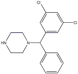 [(3,5-DICHLOROPHENYL)PHENYLMETHYL]PIPERAZINE Struktur