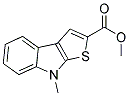 METHYL 8-METHYL-8H-THIENO[2,3-B]INDOLE-2-CARBOXYLATE Struktur