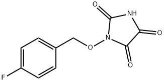 1-[(4-FLUOROBENZYL)OXY]-1H-IMIDAZOLE-2,4,5(3H)-TRIONE Struktur