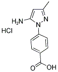 4-(5-AMINO-3-METHYL-PYRAZOL-1-YL)-BENZOIC ACID HYDROCHLORIDE Struktur