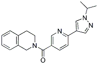 2-[(6-(1-(ISOPROPYL)-(1H)-PYRAZOL-4-YL)PYRIDIN-3-YL)CARBONYL]-1,2,3,4-TETRAHYDROISOQUINOLINE Struktur