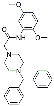 N-(2,5-DIMETHOXYPHENYL)-2-(4-(DIPHENYLMETHYL)PIPERAZINYL)ETHANAMIDE Struktur